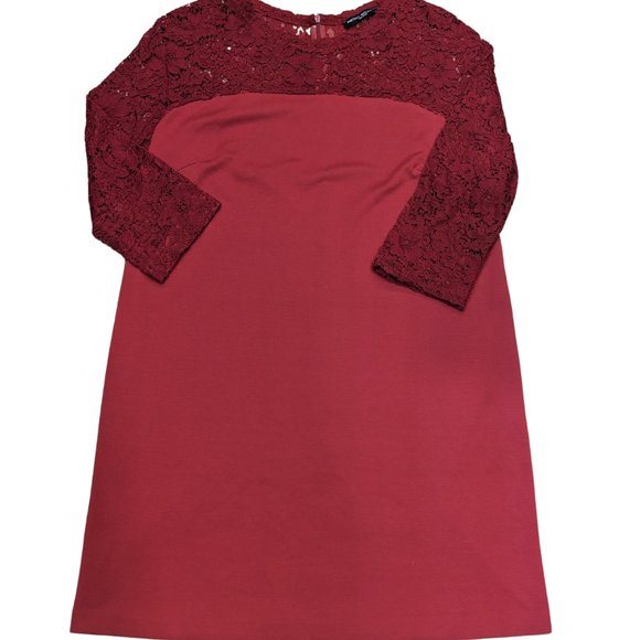 Pietro Brunelli Dresses & Skirts - Pietro Brunelli Red/ Lace Maternity Dress (size M)